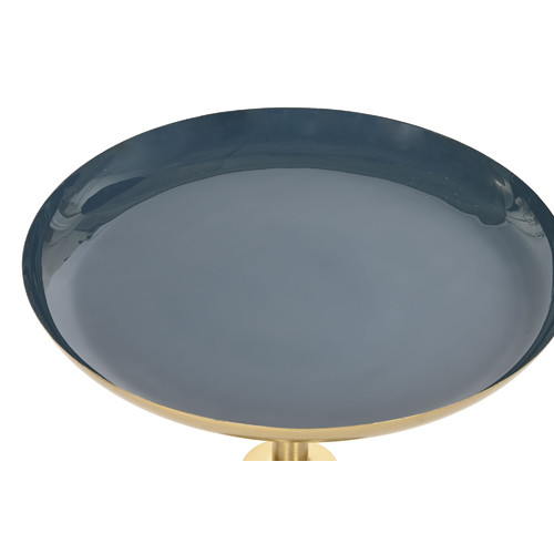 MESITA AUXILIAR SET 2 40,5X40,5X48 METAL PATINADO