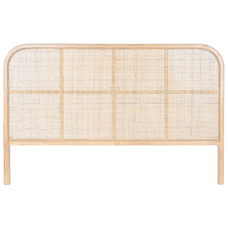 CABECERO CAMA RUBBERWOOD RATAN 180X3,5X120 NATURAL