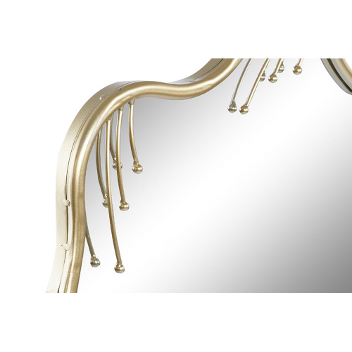 ESPEJO METAL CRISTAL 73X2X73 DORADO