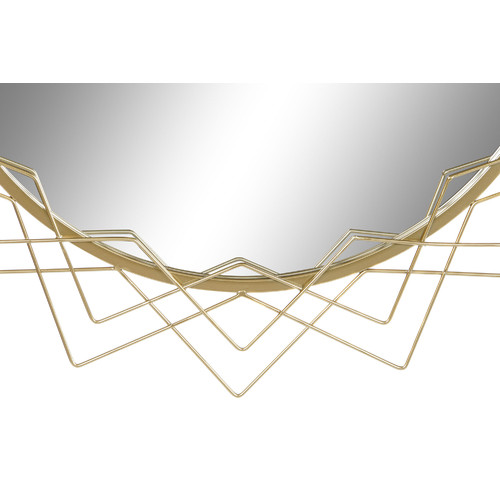 ESPEJO METAL CRISTAL 80X2,5X80 DORADO