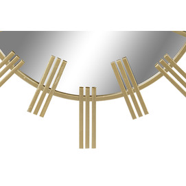 ESPEJO METAL CRISTAL 85X2X85 DORADO