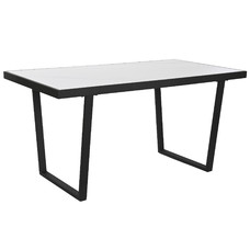 MESA COMEDOR METAL CERAMICA 150X80X75 42,35 NEGRO