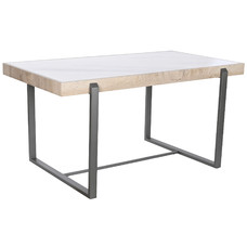 MESA COMEDOR METAL CERAMICA 150X85X75 44,05 BLANCO