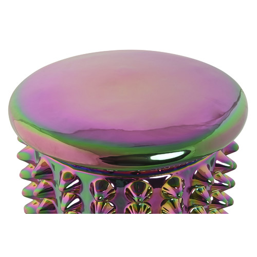 MESITA AUXILIAR PORCELANA 31X31X43 IRIDISCENTE