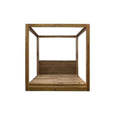 CAMA PINO MADERA RECICLADA 202X222X215 180X200