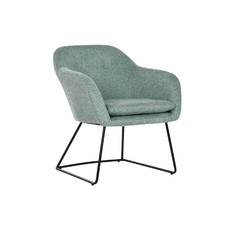 SILLON LINO METAL 63X64X70 VERDE