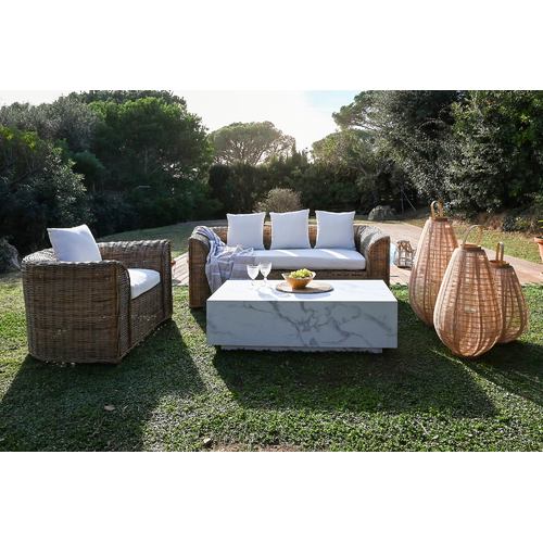 SOFA RATAN 174X88X69 CON COJINES ALGOD N NATURAL