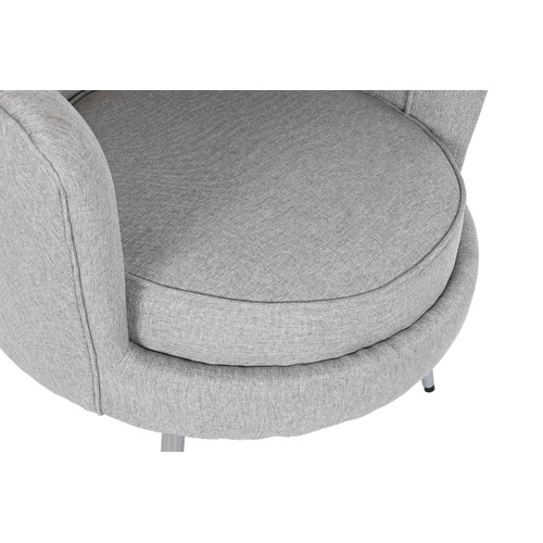 SILLON POLIESTER METAL 80X75X86 GRIS