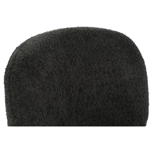 SILLA POLIESTER METAL 52X60X80 BOUCLE NEGRO