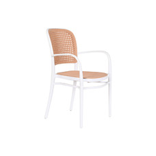 SILLA PP 56X52X86,5 SIMIL RATAN BLANCO