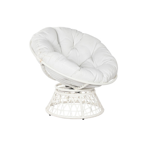 SILLON RATAN SINTETICO METAL 95X86,5X90 GIRATORIO