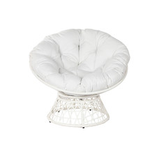 SILLON RATAN SINTETICO METAL 95X86,5X90 GIRATORIO