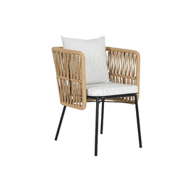 SILLA ACERO POLIESTER 66X66X73 GRIS