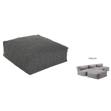 POUF POLIESTER 87X87X32 10,00 MODULAR GRIS