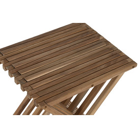 MESITA AUXILIAR TECA 40X35X45 PLEGABLE NATURAL