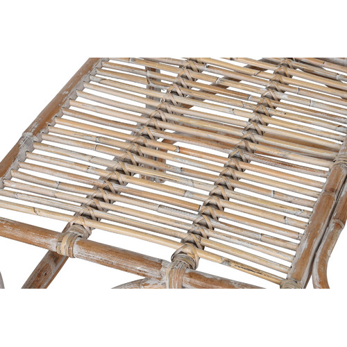 TUMBONA CON REPOSAPIES SET 2 RATAN 66X145X77