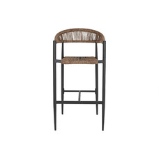 TABURETE ALUMINIO RATAN 56X60X108 NEGRO