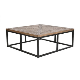 MESA CENTRO MADERA METAL 120X120X47,5 33,00