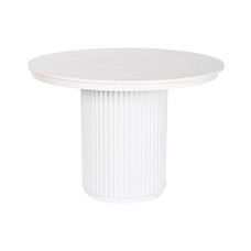 MESA COMEDOR MARMOL METAL 110X110X76 53,20 BLANCO