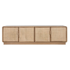 MUEBLE TV ROBLE RATAN 157X45X40 VENEER NATURAL