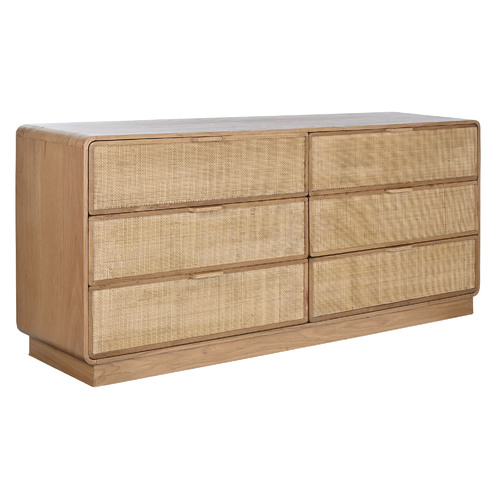 COMODA ROBLE RATAN 182X45X81 97,20 VENEER NATURAL