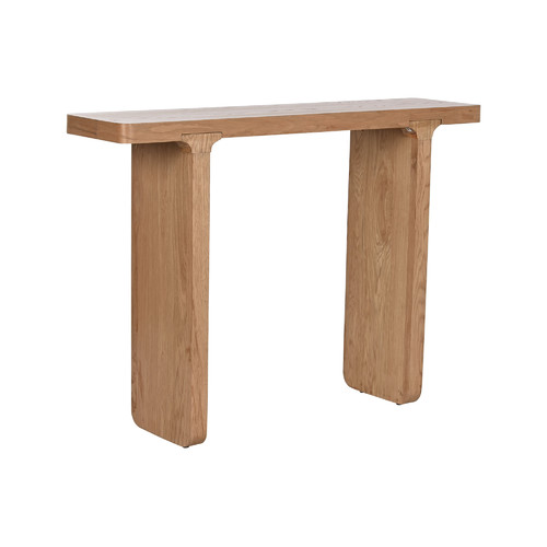 CONSOLA ROBLE MDF 121X30X86 17,00 VENEER NATURAL