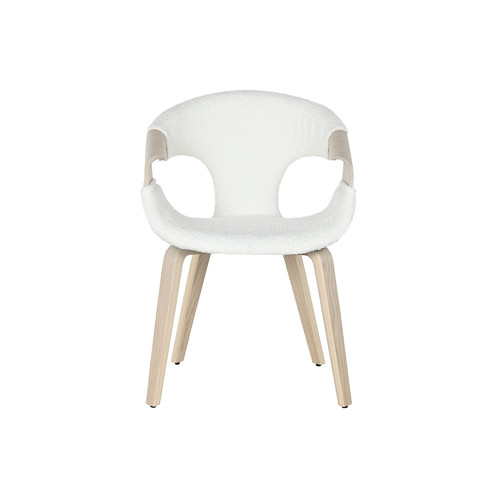 SILLA MADERA POLIESTER 52,5X67,5X82 BLANCO