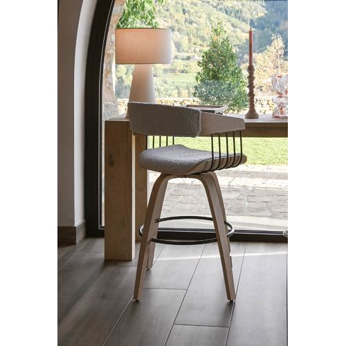 SILLA MADERA POLIESTER 51X55X76,5 GRIS