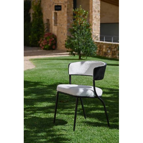 SILLA METAL POLIESTER 51,5X52,5X73 BLANCO