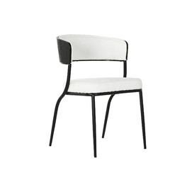 SILLA METAL POLIESTER 51,5X52,5X73 BLANCO