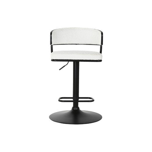 TABURETE METAL POLIESTER 48,5X48X83,5 104 BLANCO