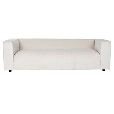 SOFA POLIESTER 224X95,5X66,5 PANA CREMA