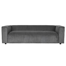 SOFA POLIESTER 224X95,5X66,5 PANA GRIS CLARO