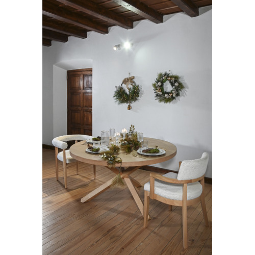 MESA MADERA CAUCHO 137X137X75 NATURAL