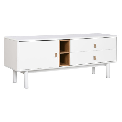 MUEBLE TV MDF PU 140X40X55 BLANCO