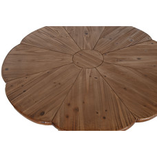 MESA REDONDA COMEDOR MADERA 100X100X77 NATURAL