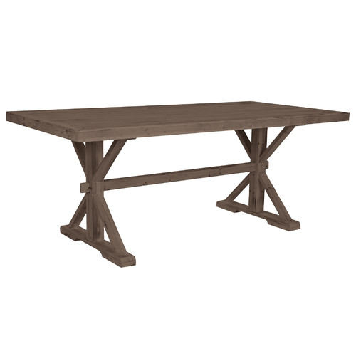 MESA COMEDOR MADERA 200X100X80 38,12 NATURAL