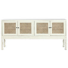 BUFFET OLMO RATAN 180X40X85 45,00 BLANCO ROTO