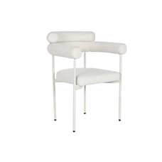 SILLA METAL POLIESTER 64X75X82 BUCLE BLANCO