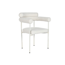 SILLA METAL POLIESTER 64X75X82 BUCLE BLANCO