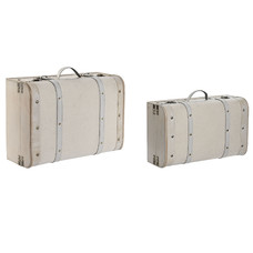 CAJA SET 2 MADERA DM POLIESTER 45X33X20 BORREGUITO