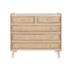 COMODA PAULOWNIA RATAN 80X35X77 17,60 NATURAL
