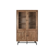 VITRINA ACACIA CRISTAL 118X45X194 NATURAL