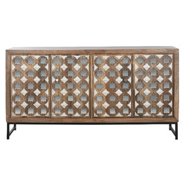 BUFFET MANGO ESPEJO 150X38X80 NATURAL