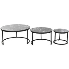 MESITA AUXILIAR SET 3 CERAMICA METAL 80X80X1 31,50 MESITA AUXILIAR SET 3 CERAMICA METAL 80X80X1 31,50