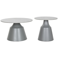 MESITA AUXILIAR SET 2 CERAMICA 70X70X43 20,10 MESITA AUXILIAR SET 2 CERAMICA 70X70X43 20,10