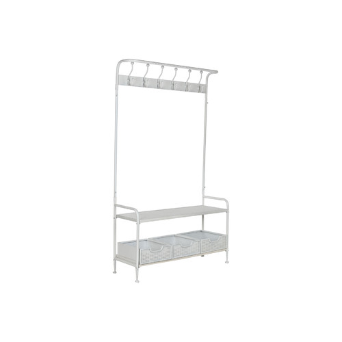 RECIBIDOR METAL 110X36X186 BLANCO