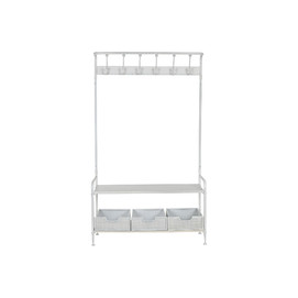 RECIBIDOR METAL 110X36X186 BLANCO
