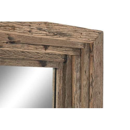 ESPEJO MADERA RECICLADA 89X10X149 MARRON