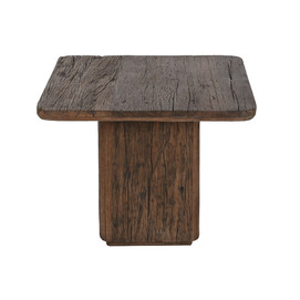 MESITA AUXILIAR MADERA RECICLADA 41X41X50 MARRON